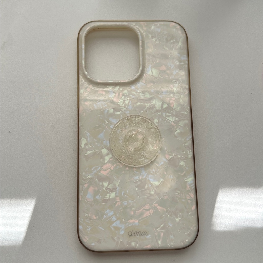 Sonix-iPhone 14 pro Max Iridescent Phone Case with PopSocket mag safe
